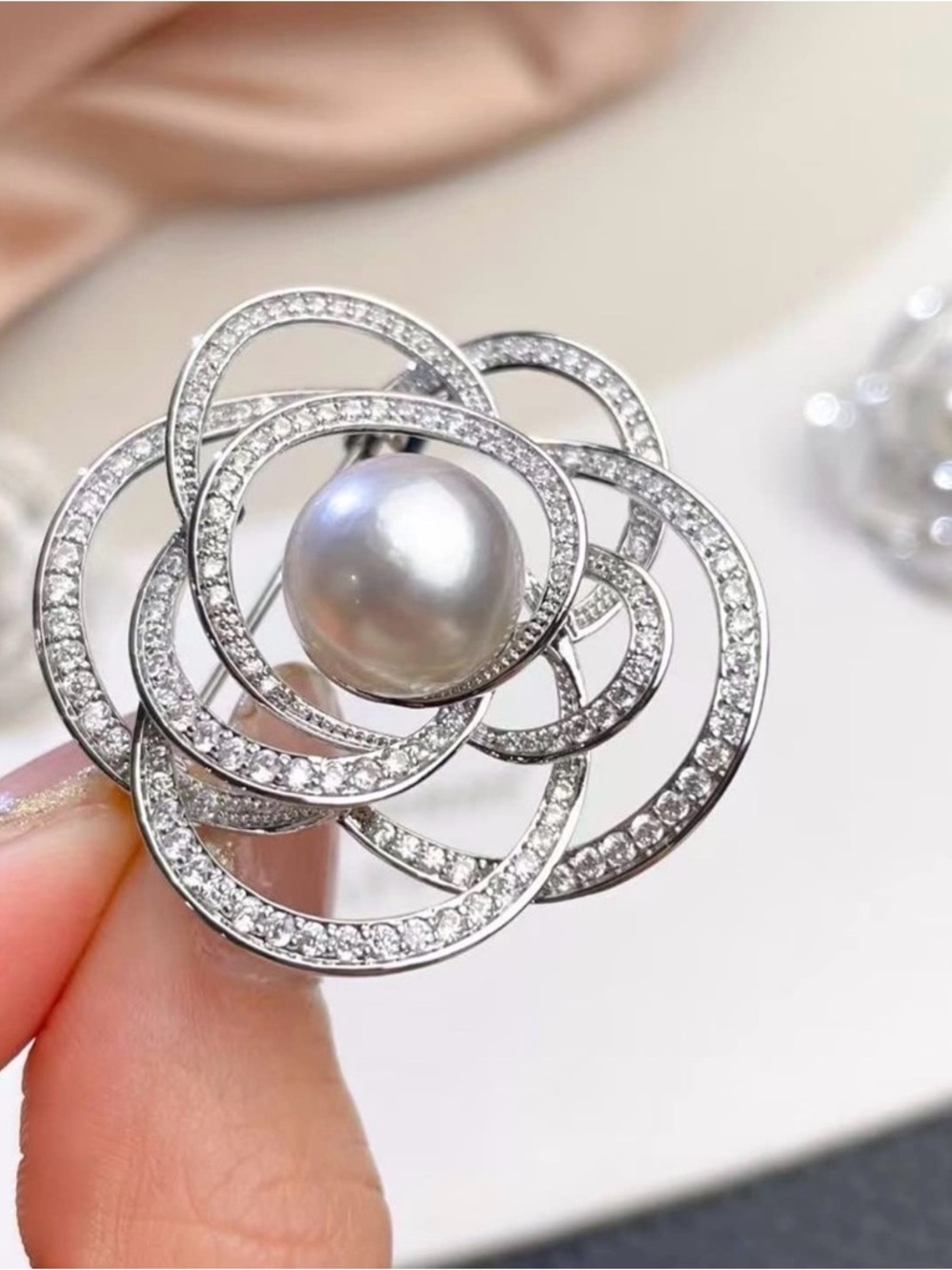 Camellia Flower Brooch New